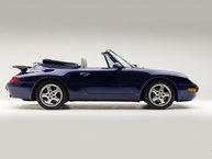 1995 Porsche 993 Cabriolet Iris Blue Pearl WP0CA2995SS340243 Studio