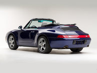 1995 Porsche 993 Cabriolet Iris Blue Pearl WP0CA2995SS340243 Studio