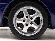 1995 Porsche 993 Cabriolet Iris Blue Pearl WP0CA2995SS340243 Studio