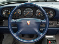 1995 Porsche 993 Cabriolet Iris Blue Pearl WP0CA2995SS340243 Studio